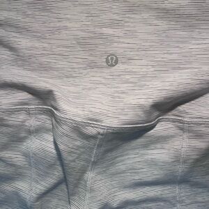 Lululemon white Striped Athletic Women’s leggings